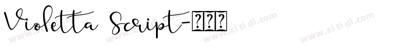 Violetta Script字体转换